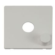 Click SCP241PW Polar White Definity Screwless 1 Gang Dimmer Switch Cover Plate
