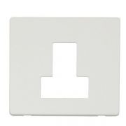 Click SCP251MW Matt White Definity Screwless 13A Switched Fused Spur Unit Cover Plate