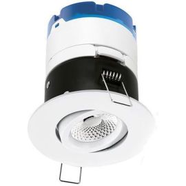 Aurora AU-MPRO2AW/40 mPro White IP65 6W 4000K Fire Rated Adjustable TRIAC Dimmable LED Downlight image