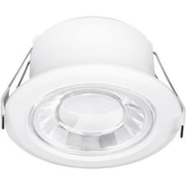 Aurora EN-DDL1019/30 Spryte White IP44 10W 3000K 90mm Fixed TRIAC Dimmable Round LED Downlight image