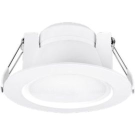 Aurora EN-DL10/30 Uni-Fit White IP44 10W 3000K 100mm Round Non-Dimmable LED Downlight