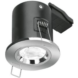 Aurora EN-FD101PC EFD Polished Chrome IP20 75mm GU10 Fire Rated Compact Downlight image