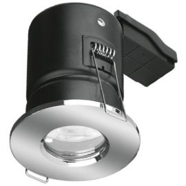 Aurora EN-FD103PC EFD Polished Chrome IP65 75mm GU10 Fire Rated Compact Downlight