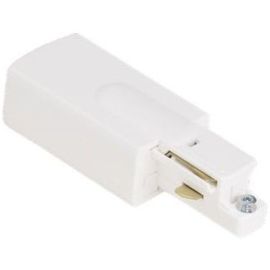 Aurora GB12-3 Trac White 250V Global Track Live End Connector Right Hand Single Circuit