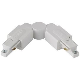 Aurora #GB24-3 White 250V Global Adjustable Connector Single Circuit Track