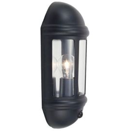 Ansell ALHL/PC/BL Latina Black 42W E27 IP65 Photocell Half Lantern image