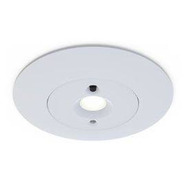 Ansell AMELED/OA/3NM/ST Merlin White 5W LED 274lm 6500K 85mm Self-Test Emergency Non-Maintained Open Area Downlight