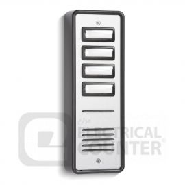 Bell System SPA4 Standard 4 Button Aluminium Door Entry Panel, Surface Mounting image