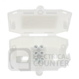 BG Electrical 410 White 10A 3 Way Junction Box image