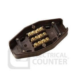 BG Electrical 460 Brown 60A 3 Way Junction Box image