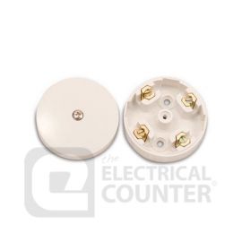 BG Electrical 491W White 20A 4 Way Junction Box 57mm Diameter image