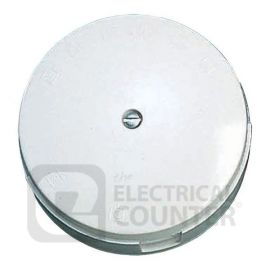 BG Electrical 606W White 20A 6 Way Junction Box 89mm Diameter image