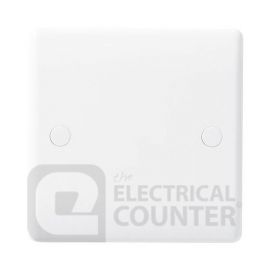 BG Electrical 858 Moulded White Round Edge 20A Bottom Entry Flex Outlet image