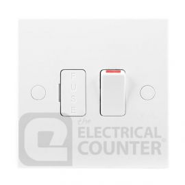 BG Electrical 950 Moulded White Square Edge 13A 2 Pole Switched Fused Spur Unit image