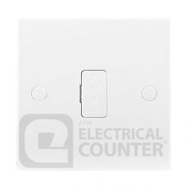 BG Electrical 952 Moulded White Square Edge 13A Unswitched Fused Spur Unit image