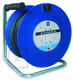 Masterplug HDCC5013/4BL 4 Gang 13A Open Cable Reel 50 Metres image