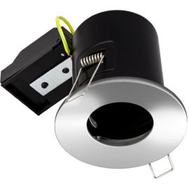 Luceco EFDGUFPC Polished Chrome 50W Max 87mm LED GU10 Fire-Rated Fixed Downlight image