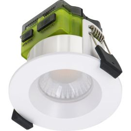 Luceco FTR6WCCT FType Mk2 White IP65 4W-6W 465lm-750lm CCT 90mm Fire-Rated Regressed Bezel LED Downlight