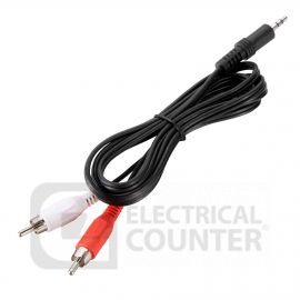 1.5 Metre Audio Jack to 2 Phono Cable image