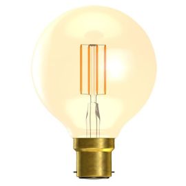 BELL Lighting 01473 4W 2000K BC B22 Dimmable Amber Vintage Globe LED Lamp