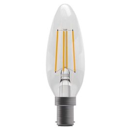 BELL Lighting 05306 4W 2700K SBC B15 Dimmable LED Filament Clear Candle Lamp image