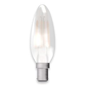 BELL Lighting 05313 4W 2700K SBC B15 Dimmable LED Filament Satin Candle Lamp image
