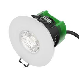Bell 10517 6W 610lm 6000K Dimmable 6W Firestay LED Integrated Fixed Downlight With White Bezel