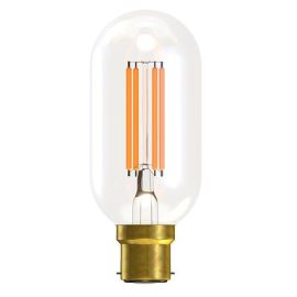 BELL Lighting 60149 4W 2700K BC Dimmable Filament Tubular Short Clear LED Lamp