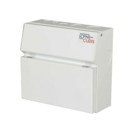 Cudis CPN MCU08-W 8 Way Empty Consumer Unit with Fitted Busbar and Internal Cables