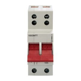 Crabtree 100/2MTT Starbreaker 100A 2 Pole 2x Supply Terminal and Live Tap Off Main Switch image