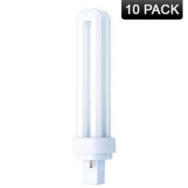 Crompton Double Turn D Type Lamp 18W - G24d-2 2 Pin Cap White (10 Pack, 1.33 each) image