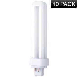G24q-1 4 Pin Compact Fluorescent Double Turn DE Lamp 13W (10 Pack, 1.53 each)