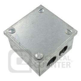 Deligo AB303015  Galvanised Steel Adaptable Box with Knockouts 3x3x1.5 inch image
