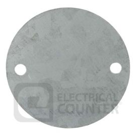 Deligo COVERS Pack of 100 Steel 2 Hole Lid Covers for Conduit Boxes (100 Pack, 0.08 each) image