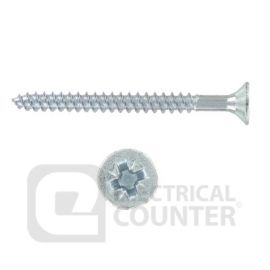 Deligo HE06075 Pack of 200 Bright Zinc Plated BZP Pozi Countersunk Twinthread Woodscrews 6 x 3/4 inch (200 Pack, 0.01 each)