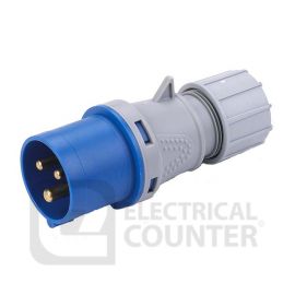 Deligo P240-16  Blue Industrial Speed Fit Three Pin Plug IP44 16A 240V image