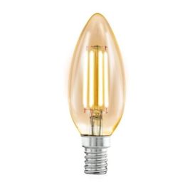 EGLO 11557 4W 2200K E14 C35 Retro Filament Amber LED Lamp image