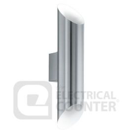 Agolada Stainless Steel White Outdoor LED Wall Light 2x3.7W 3000K IP44 image