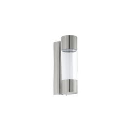 Robledo Stainless Steel Outdoor LED Wall Light 2x3.7W Warm White IP44