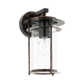 Valdeo Antique Copper Outdoor Lantern Wall Light 60W E27 IP44 275mm