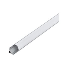 Corner Profile 1 Aluminium Rail Height-16mm Diffuser Opal 2M