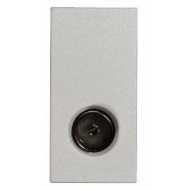 Hamilton MOD-TVW EuroFix White 25x50mm 1in-1out Non-Isolated Coaxial Outlet Module image