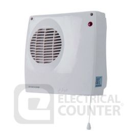 Hyco ALTO Alto Bathroom Downflow Fan Heater with Pull Cord 2Kw