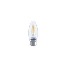 Integral LED ILCANDB22DC043 4.2W Full Glass B22 LED Filament Candle Lamp  image