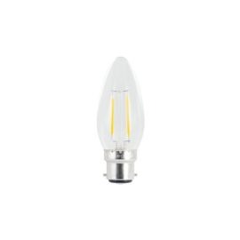 Integral LED ILCANDB22NC002 2.0W 2700K B22 Non-Dimmable Glass Omni Filament Candle LED Lamp image