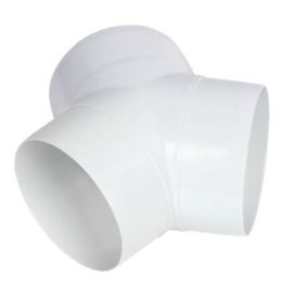 Manrose 44950 100mm 4 Inch PVC Y Piece to Connect Round Ducting