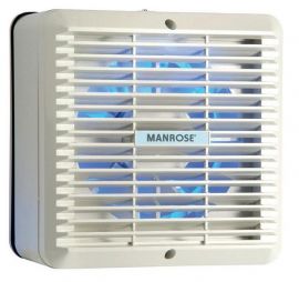 Manrose WF150AP 6 Inch Window And Wall Extractor Fan Auto Internal Shutter with Cord image