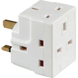 Knightsbridge 1375 13A 2 Way Fused Mains Adaptor