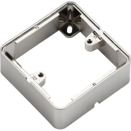 Knightsbridge 1GSBBC Brushed Chrome 1 Gang Knightsbridge Screwless and Flat Plate Surface Box