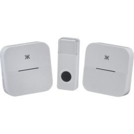 Knightsbridge DC015 White Plug-In Dual Receiver Door Chime System